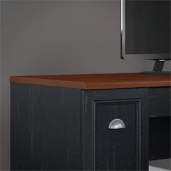 Fairview 60W L Shaped Desk With Hutch In Cape Cod Gray - Engineered Wood -CYMAX Sales 1515294 23 L