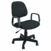 ACME Mandy Upholstered Fabric Pneumatic Lift Office Chair In Black -CYMAX Sales 1515353 L