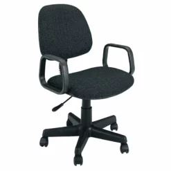 ACME Mandy Upholstered Fabric Pneumatic Lift Office Chair In Black