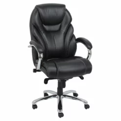 ACME Nita Bonded Leather Pneumatic Lift Office Chair In Black