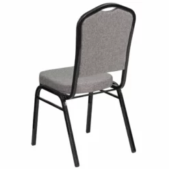 Flash Furniture Fabric Banquet Chair In Black And Gray -CYMAX Sales 1521690 2 L