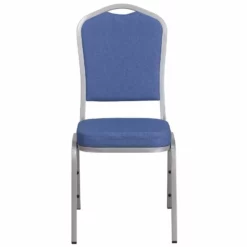 Flash Furniture Fabric Banquet Stack Chair In Silver And Navy Blue -CYMAX Sales 1521697 8 L 1