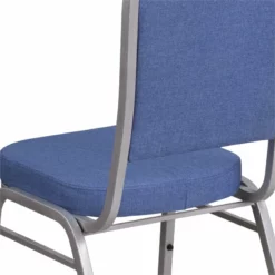 Flash Furniture Fabric Banquet Stack Chair In Silver And Navy Blue -CYMAX Sales 1521697 9 L 1