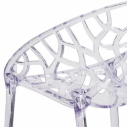 Flash Furniture Specter Transparent Stacking Side Dining Chair -CYMAX Sales 1521707 5 L
