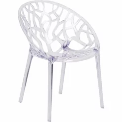 Flash Furniture Specter Transparent Stacking Side Dining Chair
