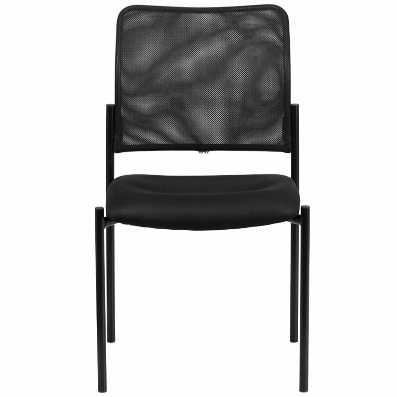 Flash Furniture Mesh Stacking Side Chair In Black 6 Flash Furniture Mesh Stacking Side Chair In Black - Image 4