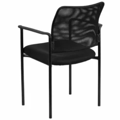 Flash Furniture Mesh Stacking Side Arm Chair In Black 8 Flash Furniture Mesh Stacking Side Arm Chair In Black -CYMAX Sales 1521816 2 L