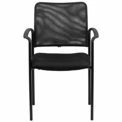 Flash Furniture Mesh Stacking Side Arm Chair In Black 9 Flash Furniture Mesh Stacking Side Arm Chair In Black -CYMAX Sales 1521816 3 L