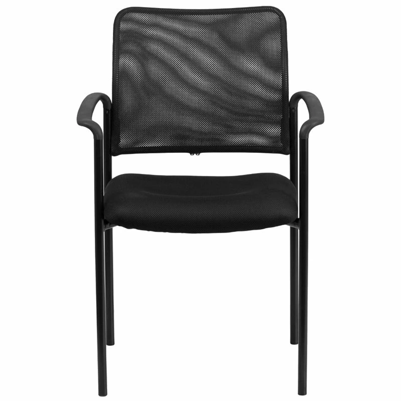 Flash Furniture Mesh Stacking Side Arm Chair In Black 6 Flash Furniture Mesh Stacking Side Arm Chair In Black - Image 4