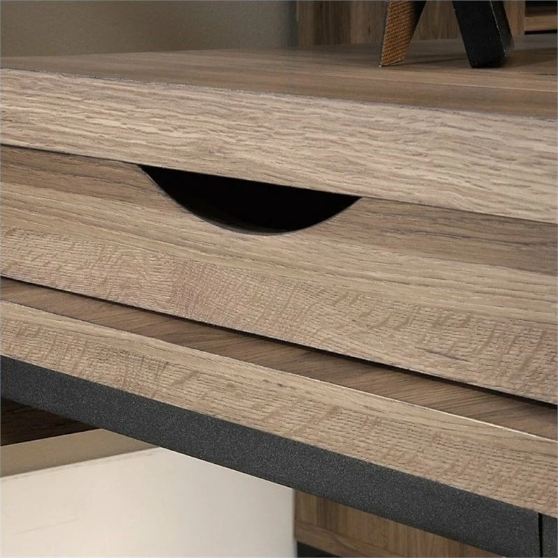 Pemberly Row L Shaped Computer Desk In Salt Oak 5 Pemberly Row L Shaped Computer Desk In Salt Oak - Image 3