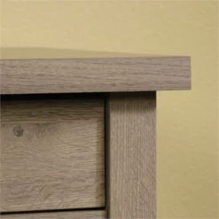 Pemberly Row 2-Drawer Farmhouse Engineered Wood Writing Desk In Salt Oak -CYMAX Sales 1529899 2 L