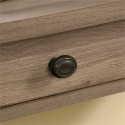 Pemberly Row 2-Drawer Farmhouse Engineered Wood Writing Desk In Salt Oak -CYMAX Sales 1529899 4 L