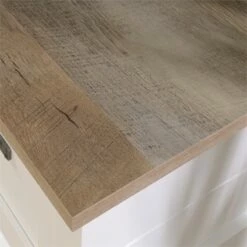 Pemberly Row Contemporary Wood Home Office Desk In Soft White/Oak 19 Pemberly Row Contemporary Wood Home Office Desk In Soft White/Oak -CYMAX Sales 1529947 16 L