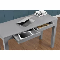 Altra Parsons 2 Drawer Writing Desk In White -CYMAX Sales 1540957 4 L