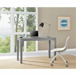 Altra Parsons 2 Drawer Writing Desk In White -CYMAX Sales 1540957 5 L