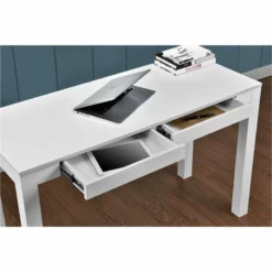 Altra Parsons 2 Drawer Writing Desk In White -CYMAX Sales 1540959 4 L