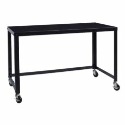 Hirsh Ready-to-assemble 48-inch Wide Mobile Metal Desk Black