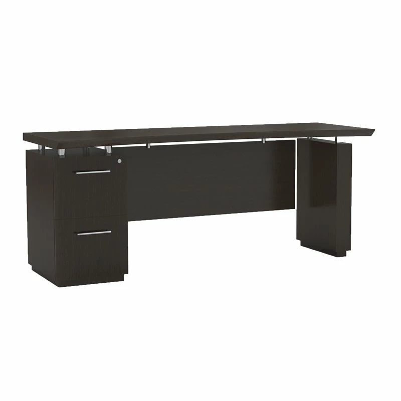 Mayline Sterling Series 66" Single Pedestal Credenza With 1 Pedestal 4 Mayline Sterling Series 66" Single Pedestal Credenza With 1 Pedestal - Image 2