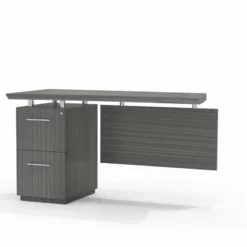 Mayline Sterling Series 48" Single Pedestal Right Hand Desk Return 5 Mayline Sterling Series 48" Single Pedestal Right Hand Desk Return -CYMAX Sales 1558166 L