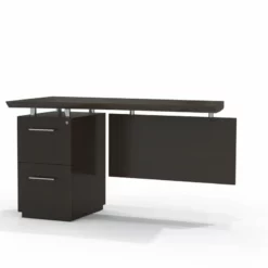 Mayline Sterling Series 48" Single Pedestal Left Hand Desk Return -CYMAX Sales 1558168 L