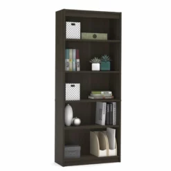 Bestar Ridgeley Modern Metal 3 Piece Office Set In Dark And White Chocolate 22 Bestar Ridgeley Modern Metal 3 Piece Office Set In Dark And White Chocolate -CYMAX Sales 1560850 3 L