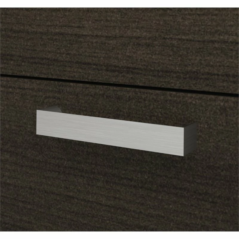 Bestar Ridgeley Modern Metal 3 Piece Office Set In Dark And White Chocolate 8 Bestar Ridgeley Modern Metal 3 Piece Office Set In Dark And White Chocolate - Image 6