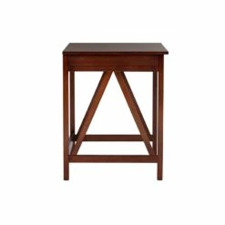 Bowery Hill Transitional Wood Writing Desk In Antique Tobacco Brown 19 Bowery Hill Transitional Wood Writing Desk In Antique Tobacco Brown -CYMAX Sales 1565758 4 L