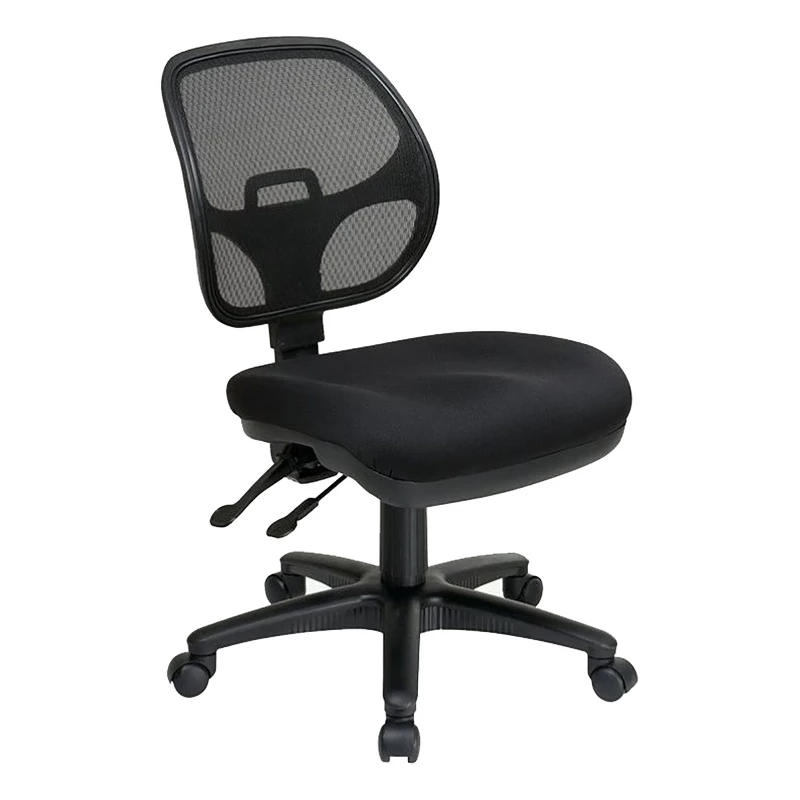 Scranton & Co Contemporary Fabric Ergonomic Task Office Chair In Black 3 Scranton & Co Contemporary Fabric Ergonomic Task Office Chair In Black