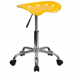 Scranton & Co Adjustable Bar Stool With Chrome Base In Red -CYMAX Sales 1567810 1 L