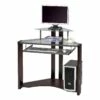 ACME Willcox Glass Top Computer Desk With Bottom Shelf In Cherry -CYMAX Sales 1568253 1 L