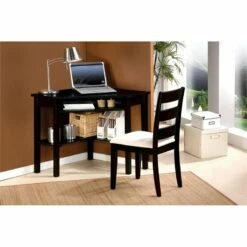 ACME Naco 2 Piece Office Set In Sandy Black