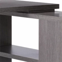 Bowery Hill Modern Engineered Wood L Shaped Computer Desk In Gray -CYMAX Sales 1570148 1570153 L