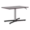 ACME Inscho Rectangular Wood Top Adjustable Height Office Desk In Espresso 2 ACME Inscho Rectangular Wood Top Adjustable Height Office Desk In Espresso -CYMAX Sales 1573674 1 L