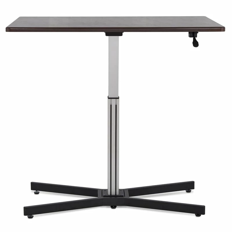 ACME Inscho Rectangular Wooden Adjustable Lift Desk In Gray Oak 5 ACME Inscho Rectangular Wooden Adjustable Lift Desk In Gray Oak - Image 3