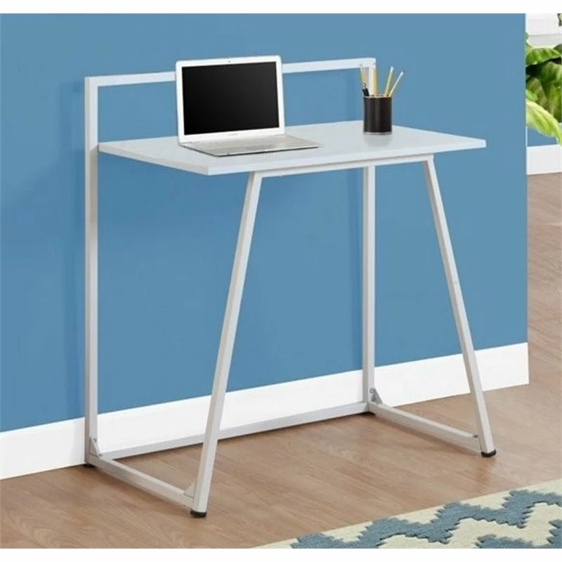 Atlin Designs 32" Mid-Century Engineered Wood Writing Desk In White 4 Atlin Designs 32" Mid-Century Engineered Wood Writing Desk In White - Image 2