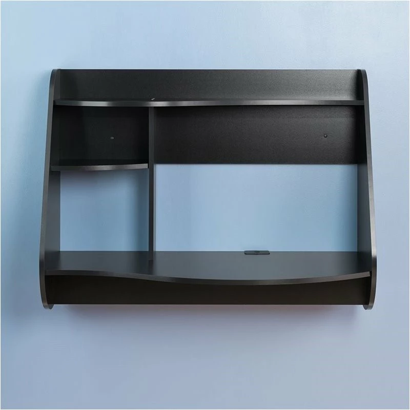 Hawthorne Collections Contemporary Wood Floating Desk In White 7 Hawthorne Collections Contemporary Wood Floating Desk In White - Image 5