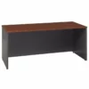 Bowery Hill 72" Corner Credenza Computer Desk In Hansen Cherry -CYMAX Sales 1579860 L