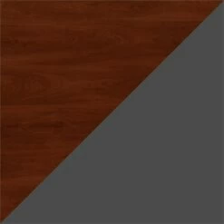 Bowery Hill 72" Transitional Wood Bow Front Desk Shell In Hansen Cherry -CYMAX Sales 1579868 6 L