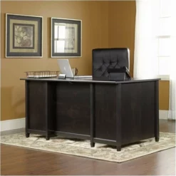 Bowery Hill Engineered Wood Computer Desk In Estate Black -CYMAX Sales 1580063 1 L