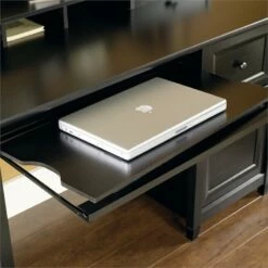 Bowery Hill Traditional Wood Computer Desk With Slide-out Keyboard In Black -CYMAX Sales 1580225 14 L