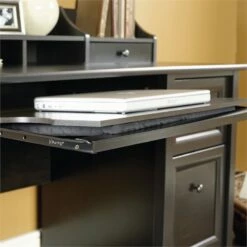 Bowery Hill Traditional Wood Computer Desk With Slide-out Keyboard In Black -CYMAX Sales 1580225 15 L