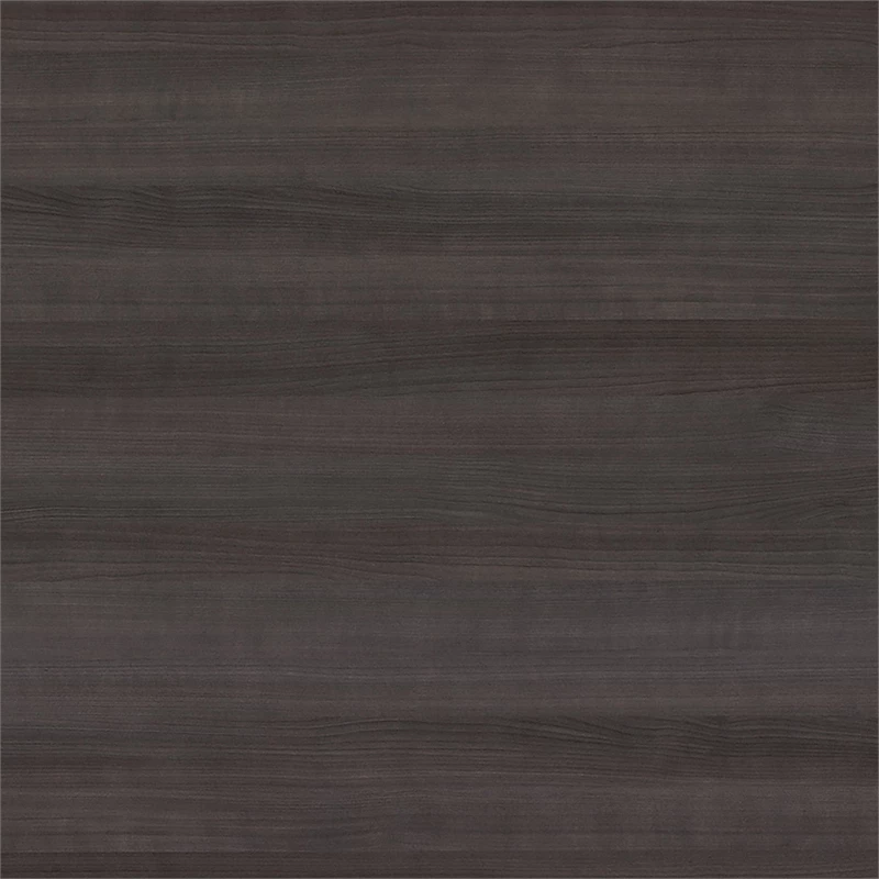 Bowery Hill 60" Transitional Wood L-Shaped Desk With Hutch In Heather Gray 14 Bowery Hill 60" Transitional Wood L-Shaped Desk With Hutch In Heather Gray - Image 12