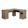 Bowery Hill Contemporary Wood L-Shaped Home Office Desk In Salt Oak -CYMAX Sales 1580551 11 L