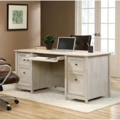 Bowery Hill Computer Desk In Chalked Chestnut -CYMAX Sales 1580558 3 L 1