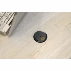 Bowery Hill Engineered Wood Computer Desk In Estate Black -CYMAX Sales 1580558 7 L