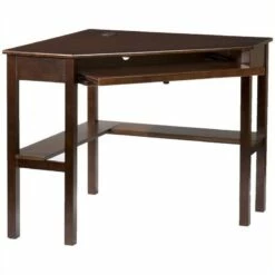 Bowery Hill Transitional Wood Corner Computer Desk In Rich Espresso -CYMAX Sales 1580701 6 L