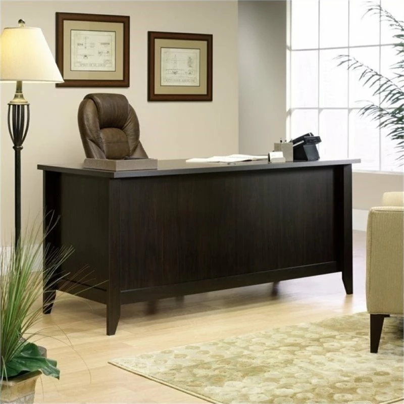 Bowery Hill Executive Desk In Jamocha Wood 4 Bowery Hill Executive Desk In Jamocha Wood - Image 2