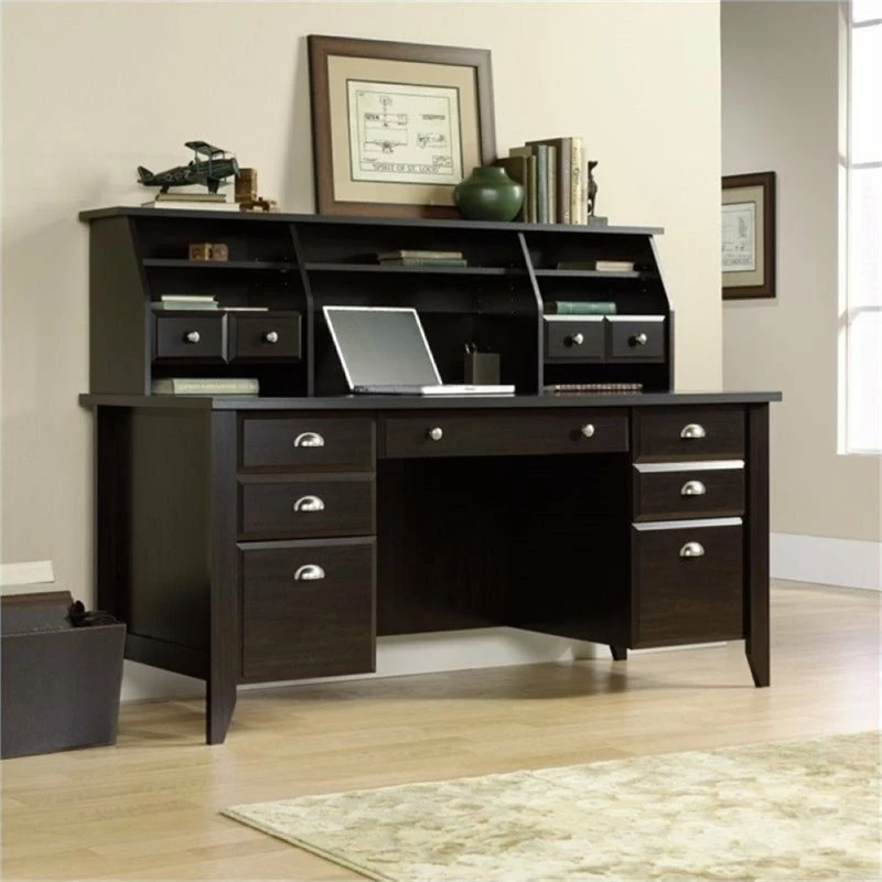 Bowery Hill Executive Desk In Jamocha Wood 6 Bowery Hill Executive Desk In Jamocha Wood - Image 4