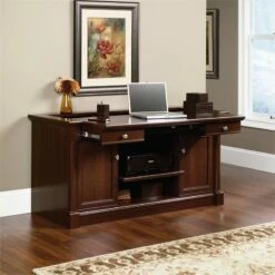 Bowery Hill Contemporary Wood Computer Desk In Select Cherry 16 Bowery Hill Contemporary Wood Computer Desk In Select Cherry -CYMAX Sales 1581327 12 L