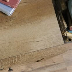 Bowery Hill Rustic Wood Home Office Computer Desk In Craftsman Oak -CYMAX Sales 1581449 1581463 L